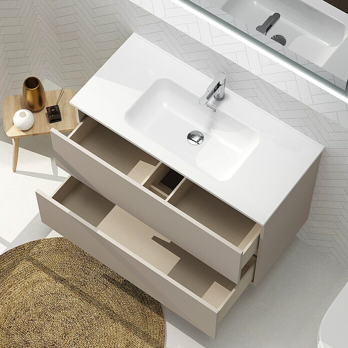 Artysan Conjunto de mueble de baño Harmony (Ancho: 100 cm, Visón, 3 pzs.) | BAUHAUS