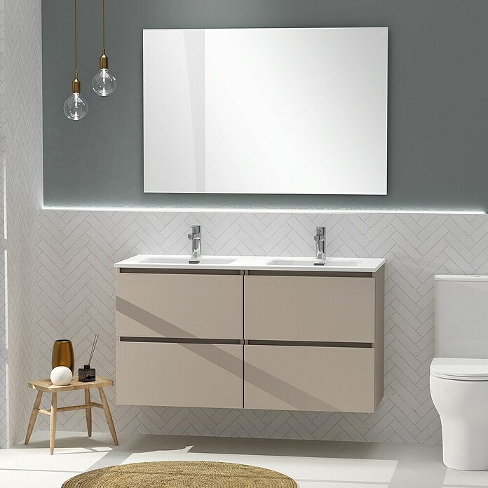 Artysan Conjunto de mueble de baño Harmony (Ancho: 120 cm, Visón, 3 pzs.) | BAUHAUS