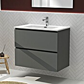 Artysan Conjunto de mueble de baño Harmony (Ancho: 80 cm, Gris oscuro, 3 pzs.) | BAUHAUS