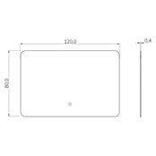 Artysan Espejo con luz LED (An x Al: 120 x 80 cm, LED) | BAUHAUS