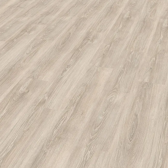 Laminat - Laveno Eiche hellgrau, Landhausdiele, 1.292 x 193 x 7 mm - Helles Holzlaminat, das eine warme und einladende Atmosphäre schafft. Die natürliche Holzoptik verleiht jedem Raum ein stilvolles Aussehen.