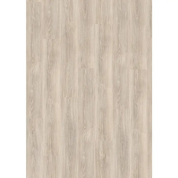 Laminat - Laveno Eiche hellgrau, Landhausdiele, 1.292 x 193 x 7 mm - Helles Holzlaminat mit Maserung. Strapazierfähiger Bodenbelag für Wohn- und Geschäftsräume, der Wärme und natürliche Eleganz verleiht.
