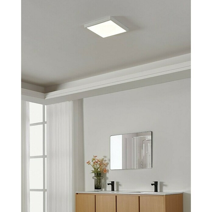 Eglo Fueva 5 LED stropna svjetiljka  (20,5 W, D x Š x V: 285 x 285 x 30 mm, Bijela, Neutralno bijelo) | BAUHAUS