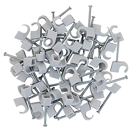 Nagelschellen (7 mm - 11 mm, 50 Stk., Grau)