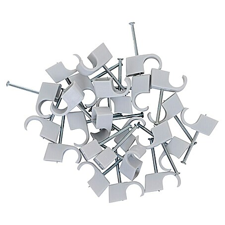 Nagelschellen (10 mm - 14 mm, 25 Stk., Grau)