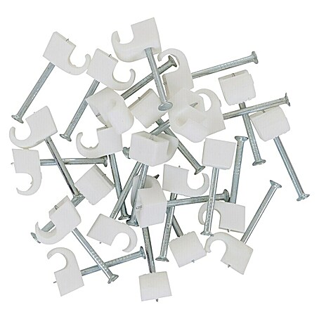 Nagelschellen (4 mm - 7 mm, 25 Stk., Weiß)