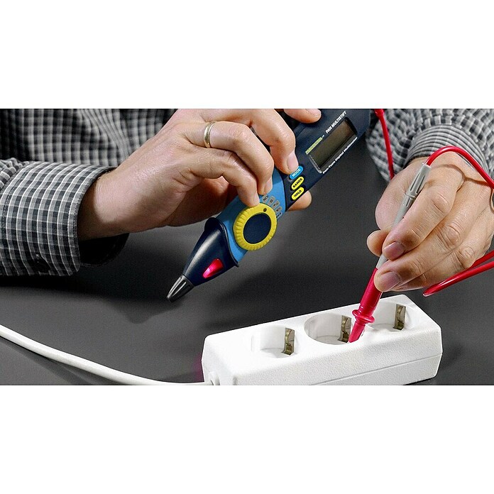 Pancontrol Digital-Multimeter PAN (Schwarz/Blau/Gelb, L x B x H: 208 x 40 x 32 mm, 1,5 V) | BAUHAUS