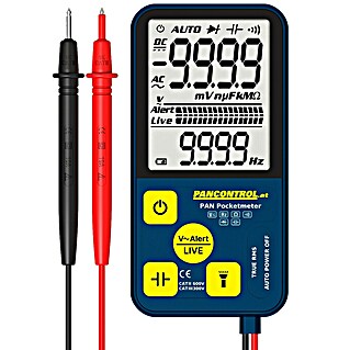 Pancontrol Digital-Multimeter (Schwarz/Blau/Gelb, L x B x H: 19 x 71 x 16 mm, 0,1 V - 600 V)