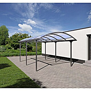 KGT Carport Elbe (Außenmaß inkl. Dachüberstand (B x T): 3,12 x 5,31 m, Einzelcarport, Anthrazit)