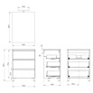 Artysan Conjunto de mueble de baño Neeko (Ancho: 60 cm, Verde musgo, 3 pzs.) | BAUHAUS