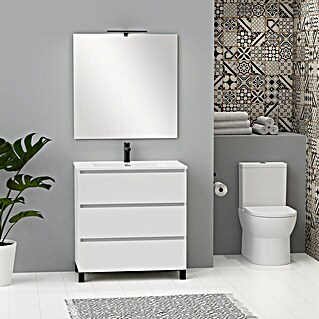 Artysan Conjunto de mueble de baño Neeko (Ancho: 80 cm, Blanco, 3 pzs.)