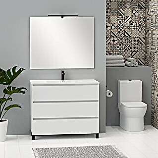 Artysan Conjunto de mueble de baño Neeko (Ancho: 100 cm, Blanco, 3 pzs.)