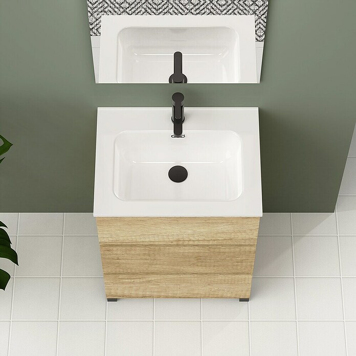 Artysan Conjunto de mueble de baño Neeko (Ancho: 60 cm, Nature, 3 pzs.) | BAUHAUS