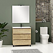Artysan Conjunto de mueble de baño Neeko (Ancho: 80 cm, Nature, 3 pzs.) | BAUHAUS