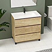 Artysan Conjunto de mueble de baño Neeko (Ancho: 80 cm, Nature, 3 pzs.) | BAUHAUS