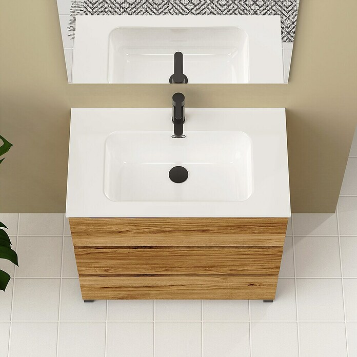 Artysan Conjunto de mueble de baño Neeko (Ancho: 90 cm, Teka, 3 pzs.) | BAUHAUS