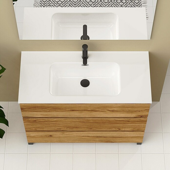 Artysan Conjunto de mueble de baño Neeko (Ancho: 100 cm, Teka, 3 pzs.) | BAUHAUS
