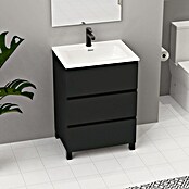Artysan Conjunto de mueble de baño Neeko (Ancho: 70 cm, Negro, 3 pzs.) | BAUHAUS