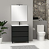 Artysan Conjunto de mueble de baño Neeko (Ancho: 80 cm, Negro, 3 pzs.) | BAUHAUS