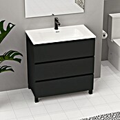 Artysan Conjunto de mueble de baño Neeko (Ancho: 80 cm, Negro, 3 pzs.) | BAUHAUS