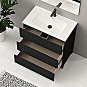 Artysan Conjunto de mueble de baño Neeko (Ancho: 80 cm, Negro, 3 pzs.) | BAUHAUS