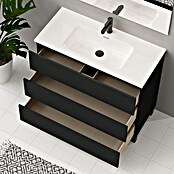 Artysan Conjunto de mueble de baño Neeko (Ancho: 100 cm, Negro, 3 pzs.) | BAUHAUS
