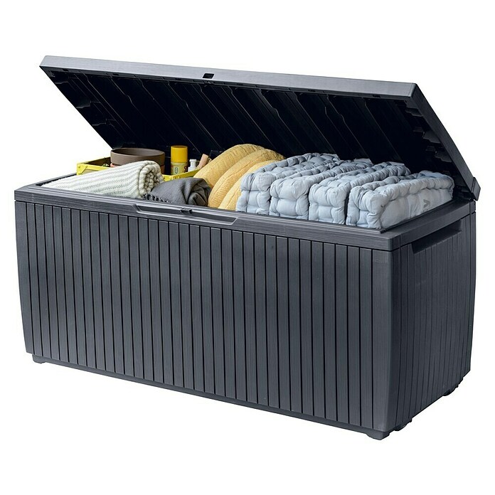 Keter Opbergbox Springwood 305L (l x b x h: 53,5 x 123 x 57 cm, Kunststof, Grijs) | BAUHAUS