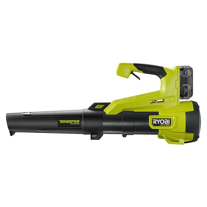Ryobi ONE+HP Accubladblazer Kit RY18BLXC-140 WHISPER (18 V, 1 accu, 4 Ah, Blaassnelheid: 177 km/u) | BAUHAUS