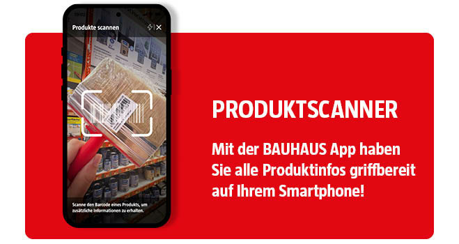 BAUHAUS App Feature: Produktscanner