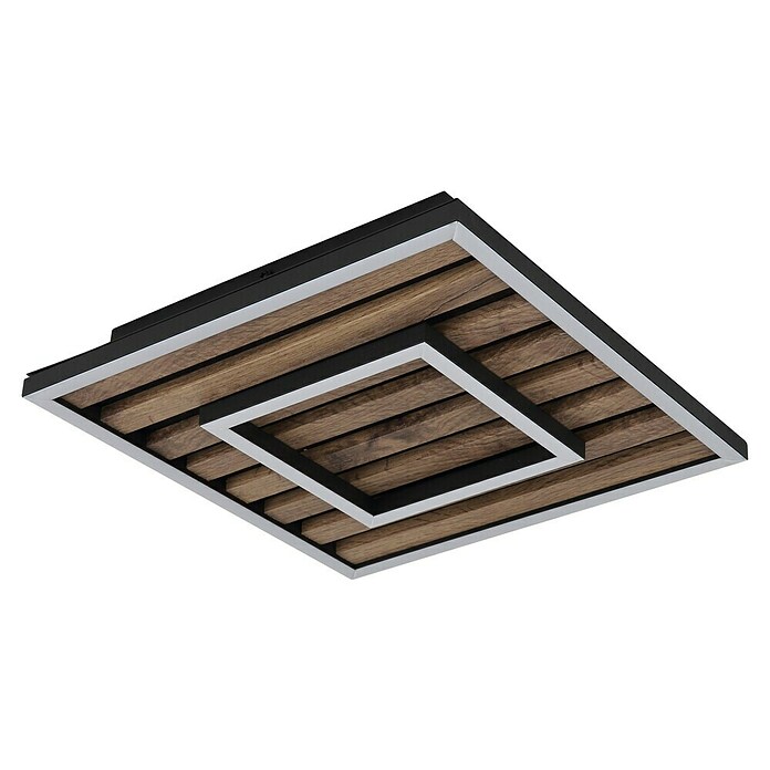 Globo LED stropna svjetiljka Woody  (D x Š x V: 300 x 300 x 60 mm, 18 W, Topla bijela) | BAUHAUS