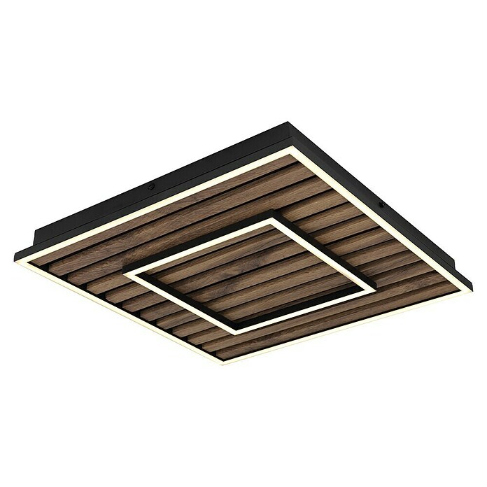 Globo LED stropna svjetiljka Woody  (D x Š x V: 450 x 450 x 60 mm, 36 W, Topla bijela) | BAUHAUS