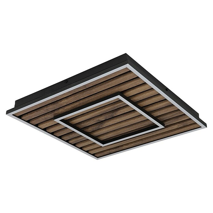 Globo LED stropna svjetiljka Woody  (D x Š x V: 450 x 450 x 60 mm, 36 W, Topla bijela) | BAUHAUS