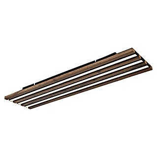 Globo Plafón LED Hayden (30 W, L x An x Al: 80 x 20 x 5 cm, Marrón, Blanco cálido, 3.100 lm)
