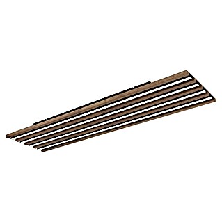 Globo Plafón LED Hayden (40 W, L x An x Al: 120 x 30 x 6 cm, Marrón, Blanco cálido, 2.000 lm)