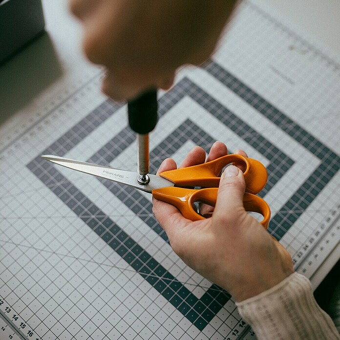 Fiskars Universalschere Classic (Länge: 21 cm, Schnittlänge: 10,2 mm, Edelstahl) | BAUHAUS