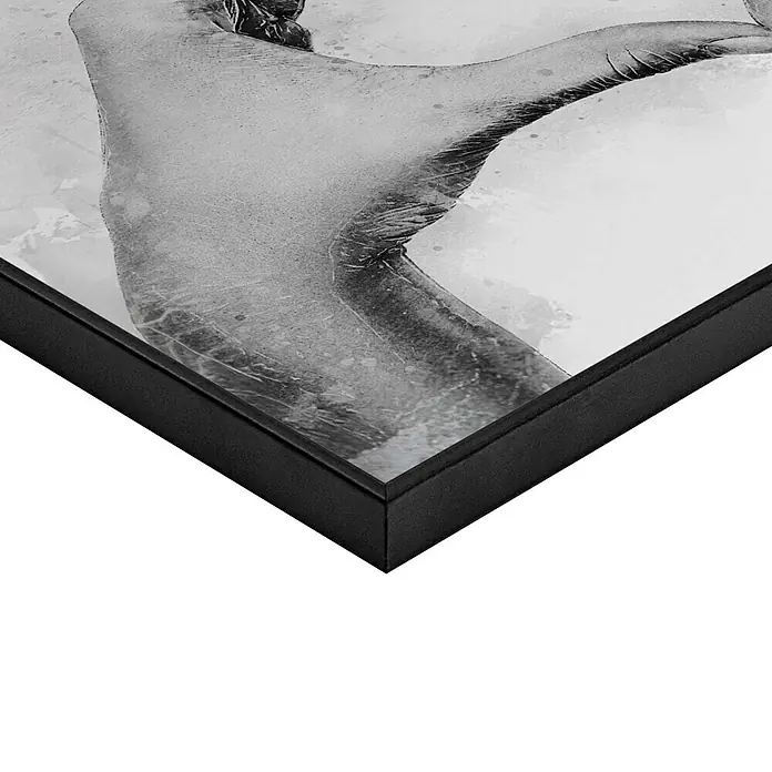 Reinders Bild Slim Frame - Love Sign, B x H: 30 x 20 cm - Detailansicht eines gerahmten Kunstdrucks. Der moderne Rahmen betont das Kunstwerk. Ideal für stilvolle Wanddekoration.
