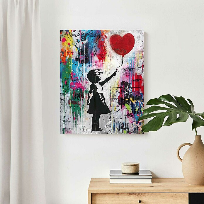 Reinders Holzbild (Concrete Balloon Girl, B x H: 40 x 50 cm) | BAUHAUS