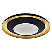 Eglo LED-Deckenleuchte Canicosa 2 (24,5 W, Schwarz/Gold, L x B x H: 49,5 x 49,5 x 9 cm)