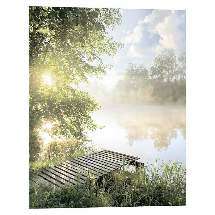 Reinders Holzbild (Morning Lake Jetty, B x H: 40 x 50 cm) | BAUHAUS