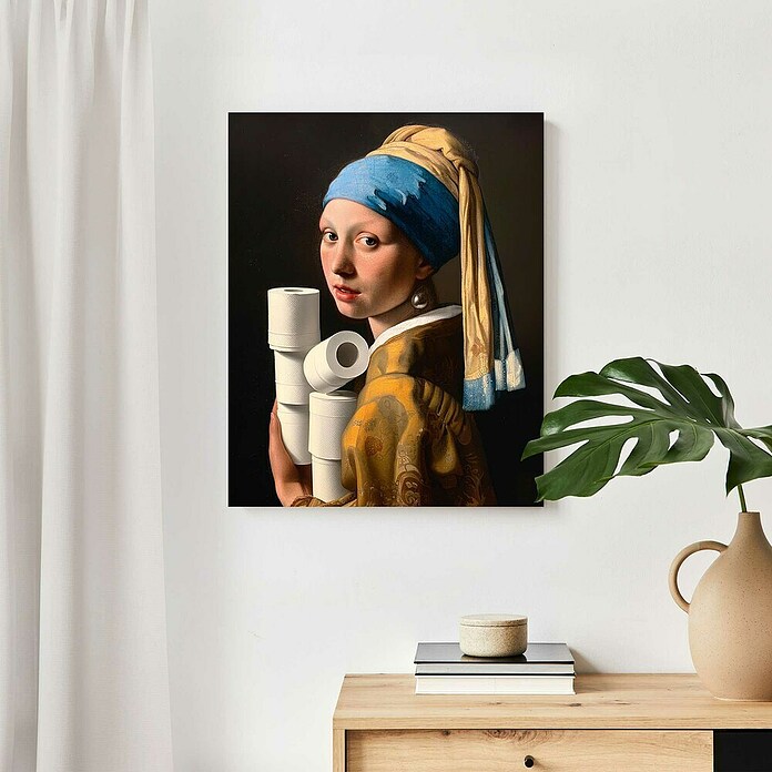 Reinders Holzbild (Pearl Girl Paper, B x H: 40 x 50 cm) | BAUHAUS