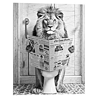 Reinders Holzbild (Lion Toilet, B x H: 40 x 50 cm)