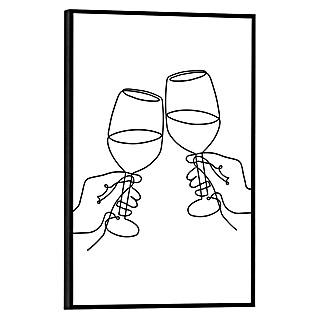 Reinders Bild Slim Frame (Wine Lines, B x H: 20 x 30 cm)