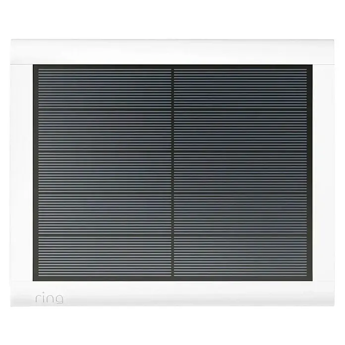 Ring Panel solar - L x An x Al: 20,5 x 1,2 x 16,9 cm, Blanco - Panel solar Ring con rayas horizontales grises sobre un fondo blanco.