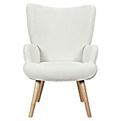 Home Deco Factory Sillón Rhea (L x An x Al: 75 x 68 x 96 cm, Blanco, Textil rizado) | BAUHAUS
