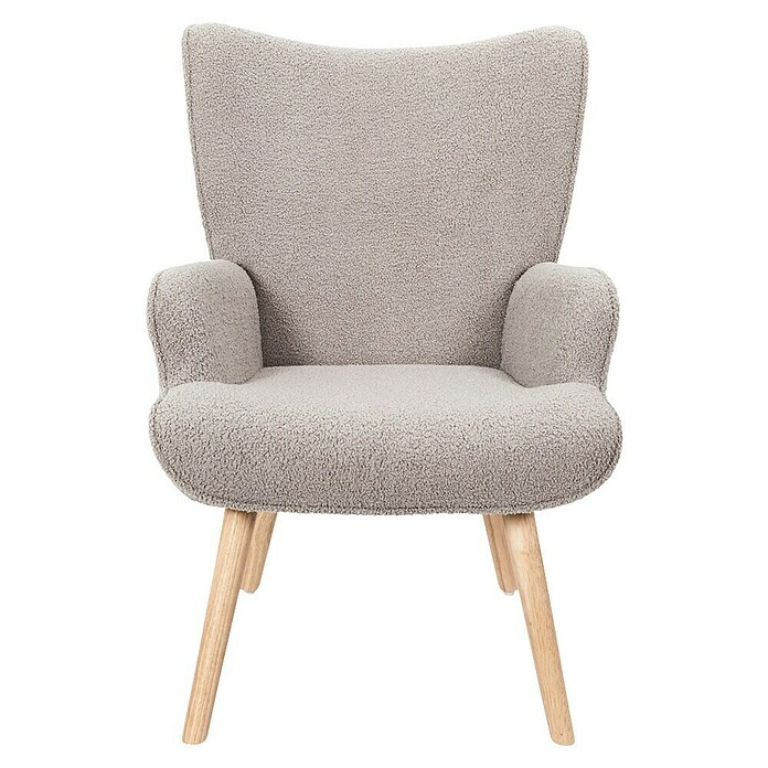 Home Deco Factory Sillón Rhea (L x An x Al: 75 x 68 x 96 cm, Taupe, Textil rizado) | BAUHAUS