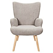 Home Deco Factory Sillón Rhea (L x An x Al: 75 x 68 x 96 cm, Taupe, Textil rizado) | BAUHAUS