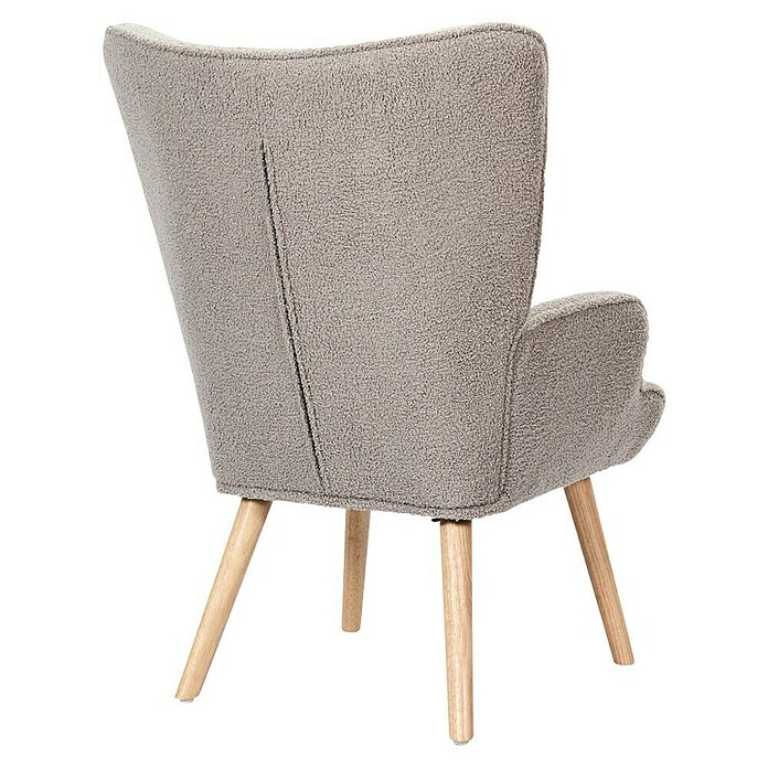 Home Deco Factory Sillón Rhea (L x An x Al: 75 x 68 x 96 cm, Taupe, Textil rizado) | BAUHAUS