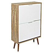 Home Deco Factory Zapatero (L x An x Al: 23,5 x 60 x 91,5 cm, Blanco/Marrón, Número de compartimentos: 2 ud.) | BAUHAUS