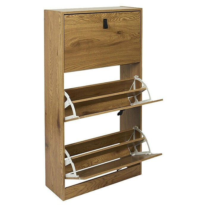 Home Deco Factory Zapatero (L x An x Al: 24 x 63 x 117 cm, Marrón, Número de compartimentos: 3 ud.) | BAUHAUS