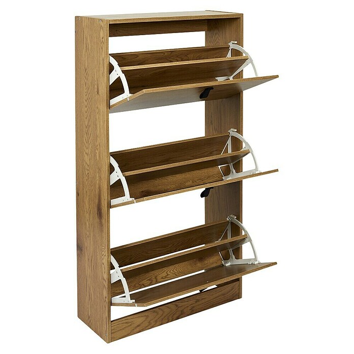 Home Deco Factory Zapatero (L x An x Al: 24 x 63 x 117 cm, Marrón, Número de compartimentos: 3 ud.) | BAUHAUS